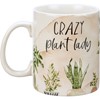 Mug - Crazy Plant Lady - 20 oz, 5.25" x 3.50" x 4.50" - Stoneware