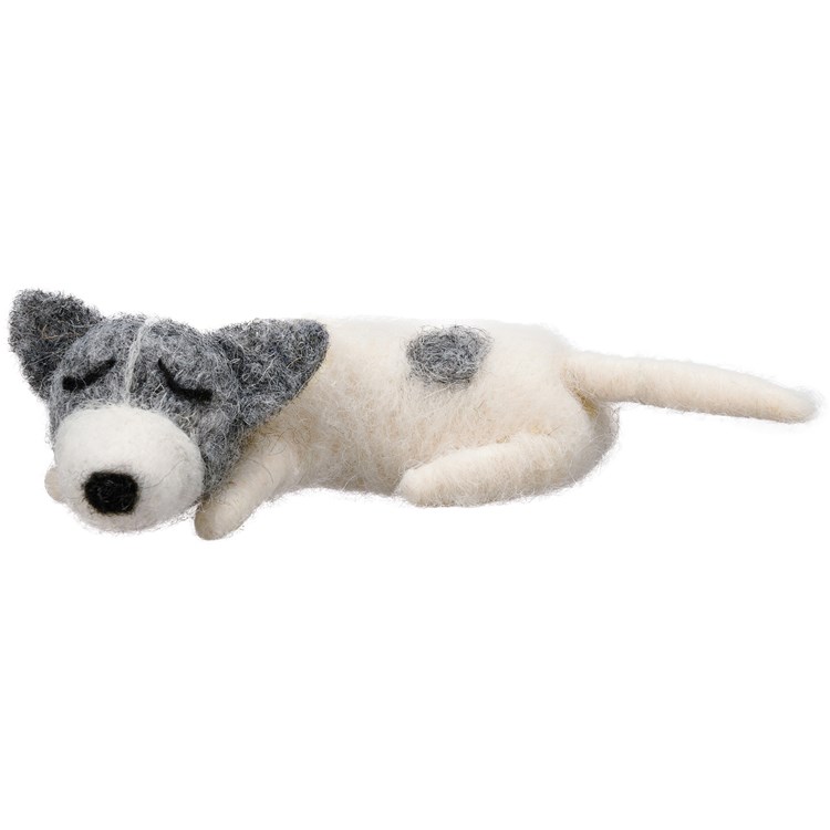 Critter - Sleeping Dog - 4.50" x 1.50" x 2.25" - Felt