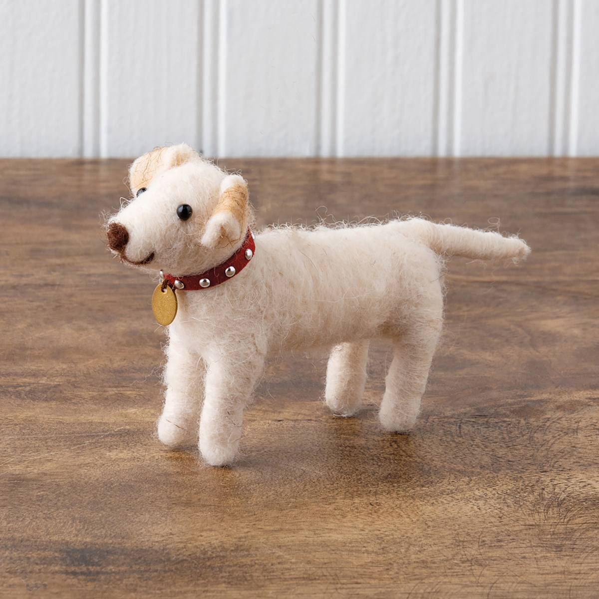 Lab Pup With Collar Critter - Felt, Polyester, Plastic