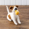 Dog With Ball Critter - Felt, Polyester, Plastic
