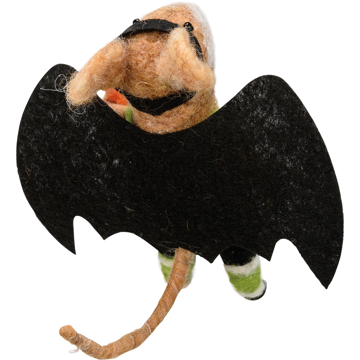 Critter - Bat Mouse - 4" x 4" x 3.50" - Felt, Plastic