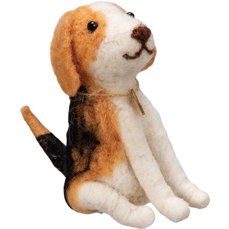 Critter - Beagle Puppy - 3.25" x 3.50" x 2" - Felt, Plastic
