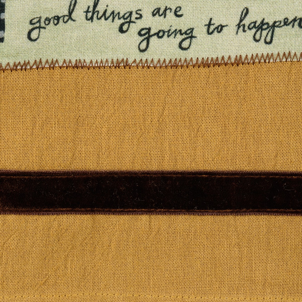 Good Things Are Going To Happen Kitchen Towel - Cotton, Velvet