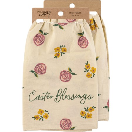 Kitchen Towel - Easter Blessings - 28" x 28" - Cotton
