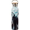 Cows Insulated Bottle - Stainless Steel, Bamboo
