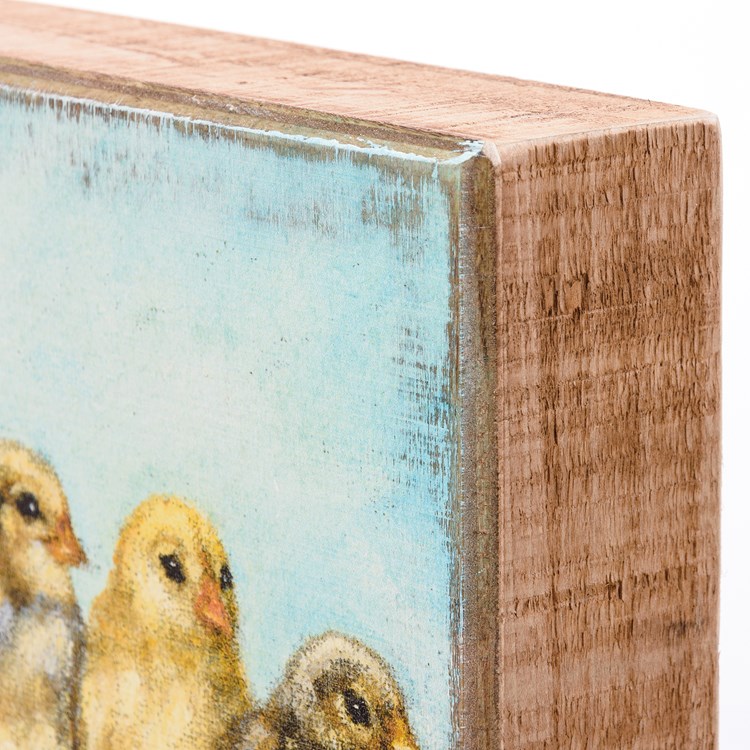 Chicks Box Sign - Wood