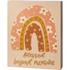 Blessed Beyond Measure Box Sign - Wood, Paper