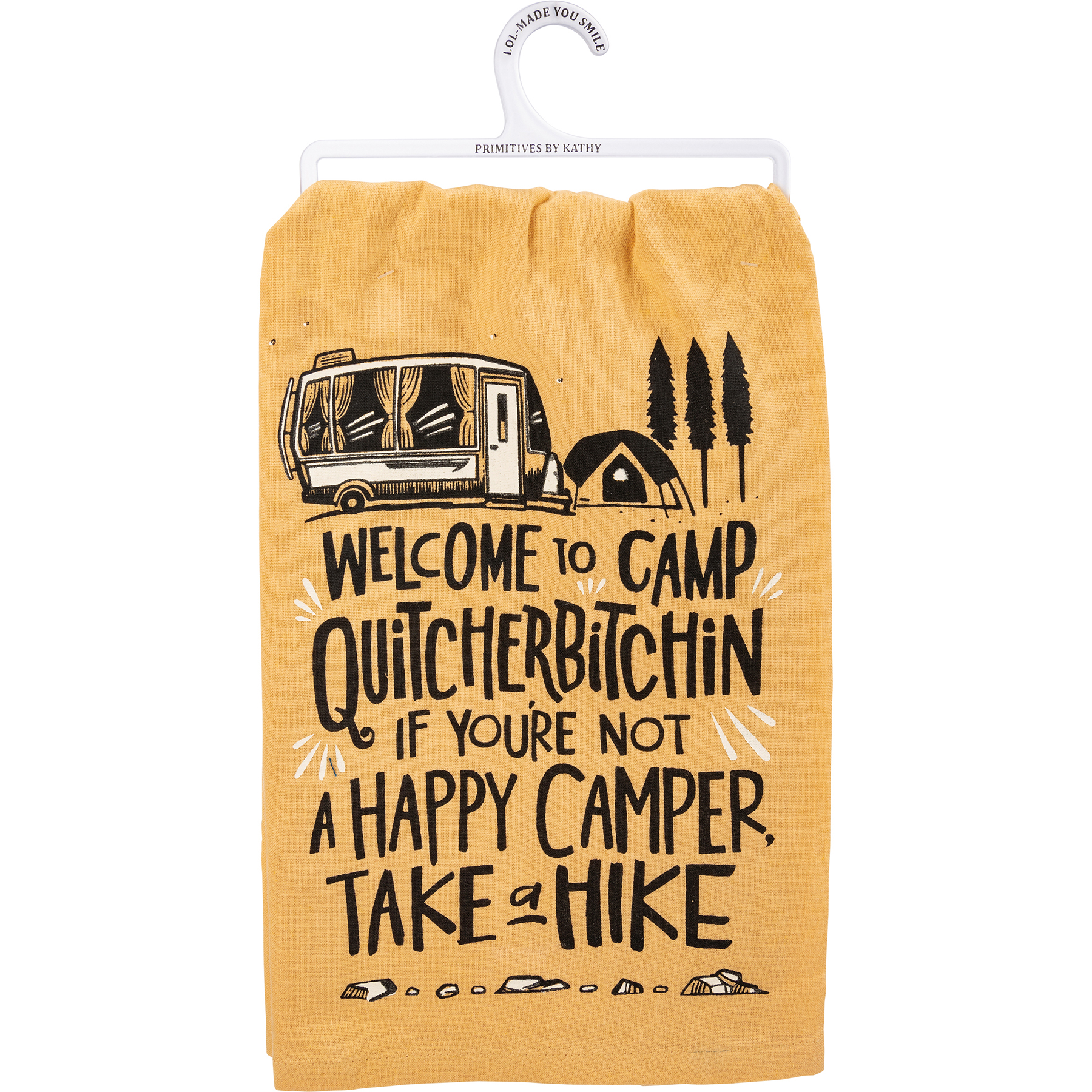 Bear Before Coffee Kitchen Towel, Camper Kitchen Towel, Camping Decor