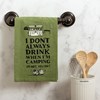 Kitchen Towel - Drink When Camping Yes I Do - 28" x 28" - Cotton