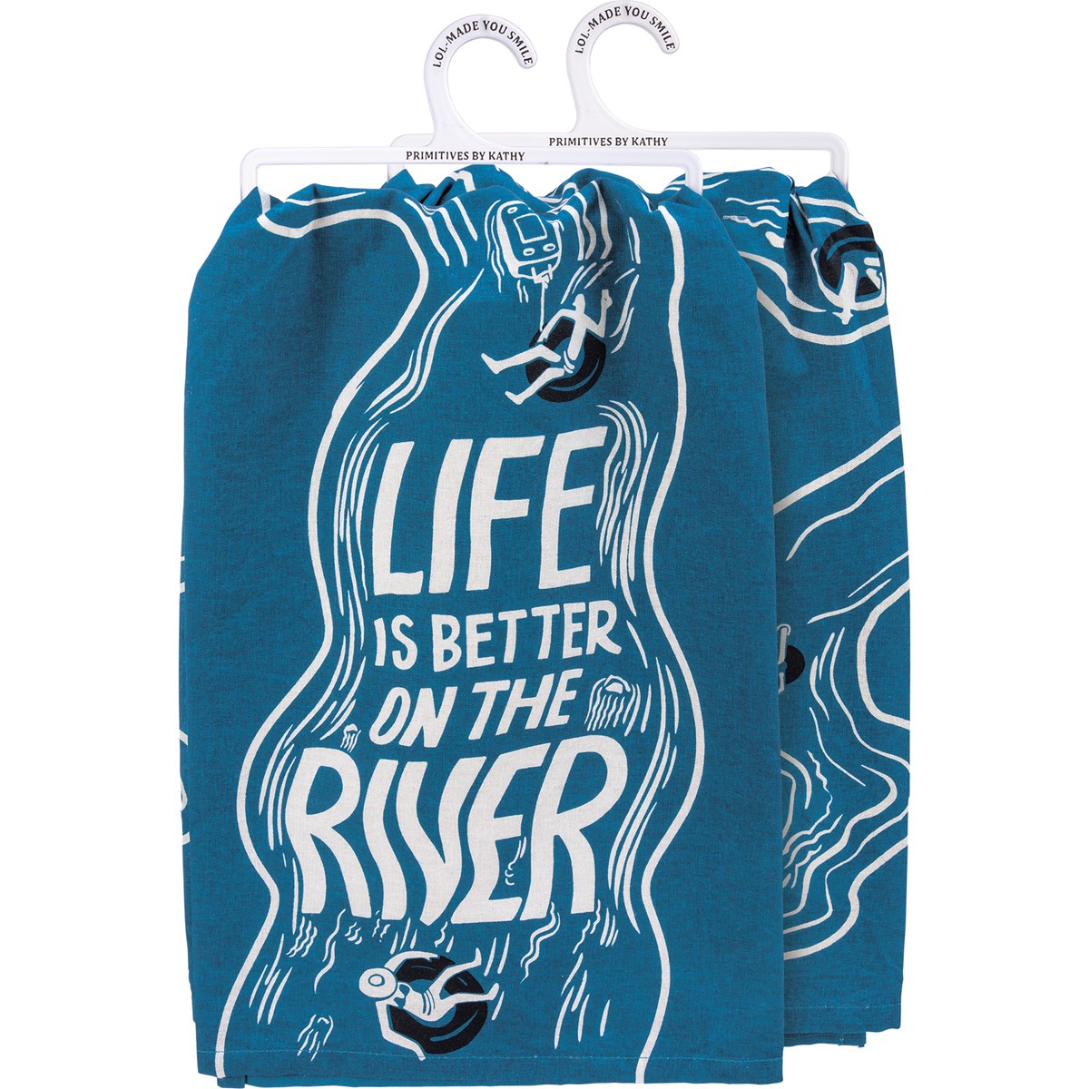 Life Is Better On The River Kitchen Towel - Cotton