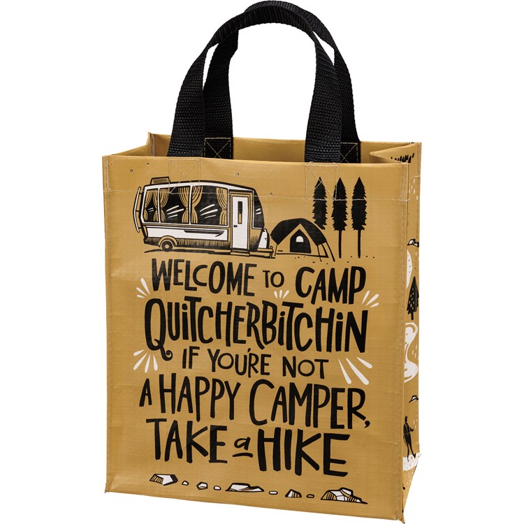 Welcome To Camp Daily Tote - Post-Consumer Material, Nylon