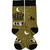 I Like To Sleep Around Socks - Cotton, Nylon, Spandex