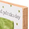 Happy St. Patrick's Day Leprechaun Block Sign - Wood, Paper