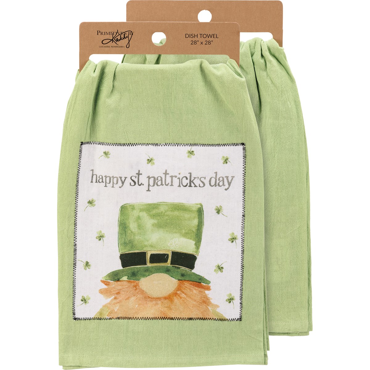 Happy St. Patrick's Day Kitchen Towel - Cotton