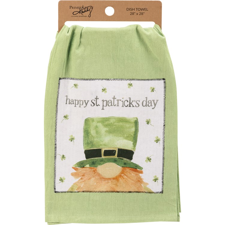 Happy St. Patrick's Day Kitchen Towel - Cotton