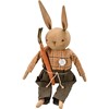 Jack Rabbit Happy Spring Doll - Cotton, Wood, Plastic
