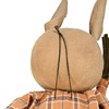 Doll - Jack Rabbit Happy Spring - 7" x 19" x 3" - Cotton, Wood, Plastic