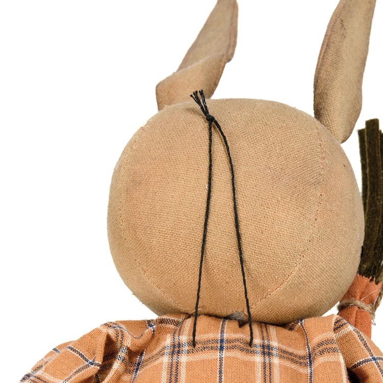 Doll - Jack Rabbit Happy Spring - 7" x 19" x 3" - Cotton, Wood, Plastic