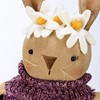 Daisy Rabbit Doll - Cotton, Wood, Wire, Plastic