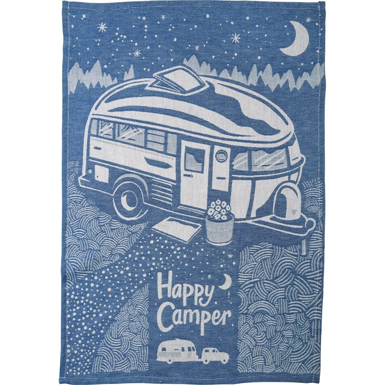 Happy Camper Kitchen Towel - Cotton