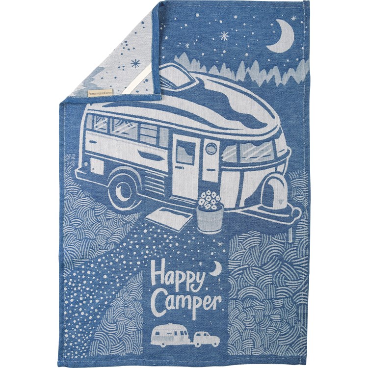 Happy Camper Kitchen Towel - Cotton