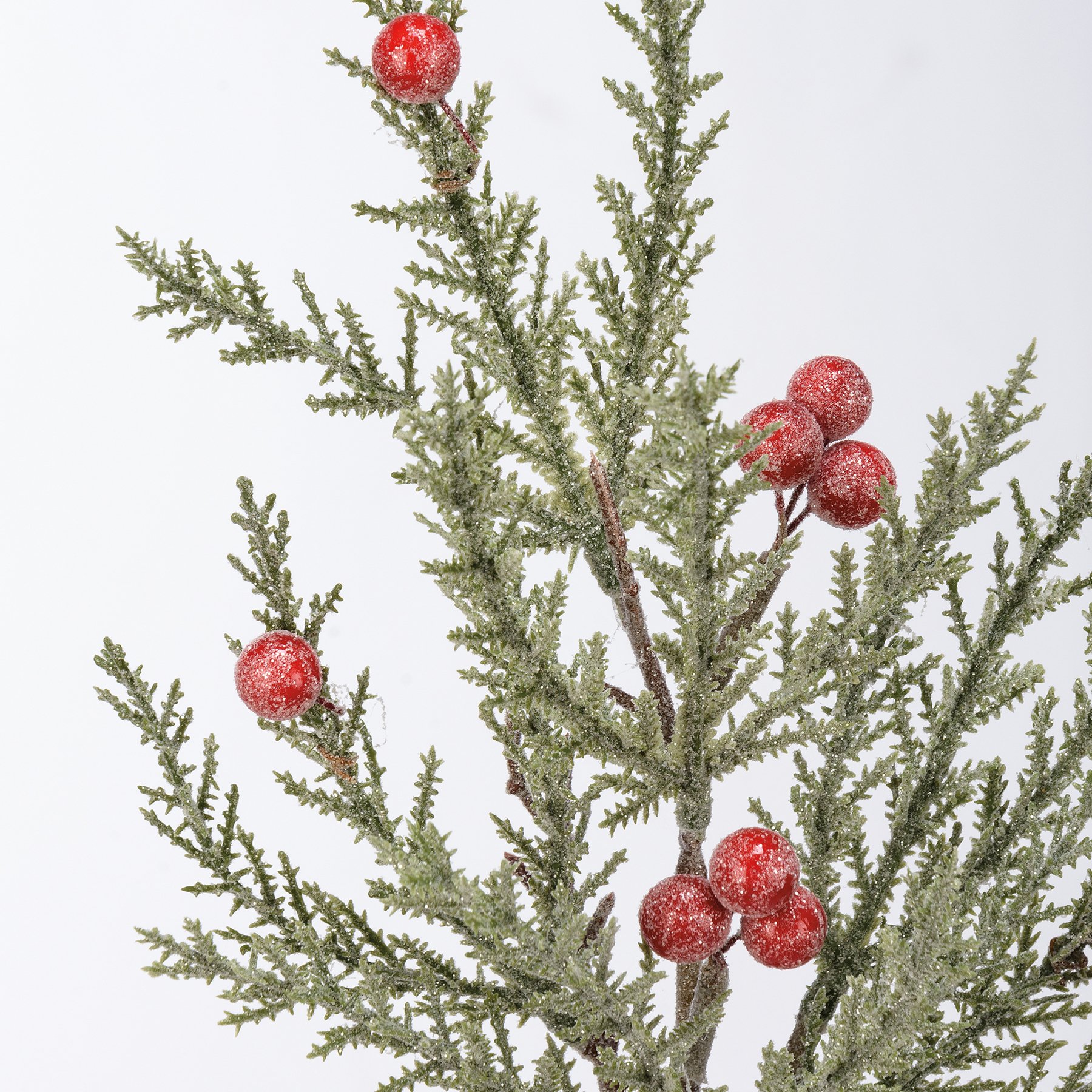 Glittered Pine Berries Floral Pick Primitives By Kathy