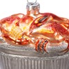Crab Bushel Glass Ornament - Glass, Metal