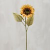 Pick - Sunflower Stem - 28" Tall - Plastic, Wire, Fabric
