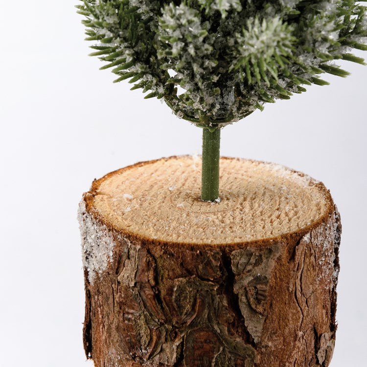 Evergreen Medium Tree - Plastic, Wire, Wood, Mica