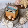 Sea Shells Bring Good Luck Hinged Box - Wood, Metal