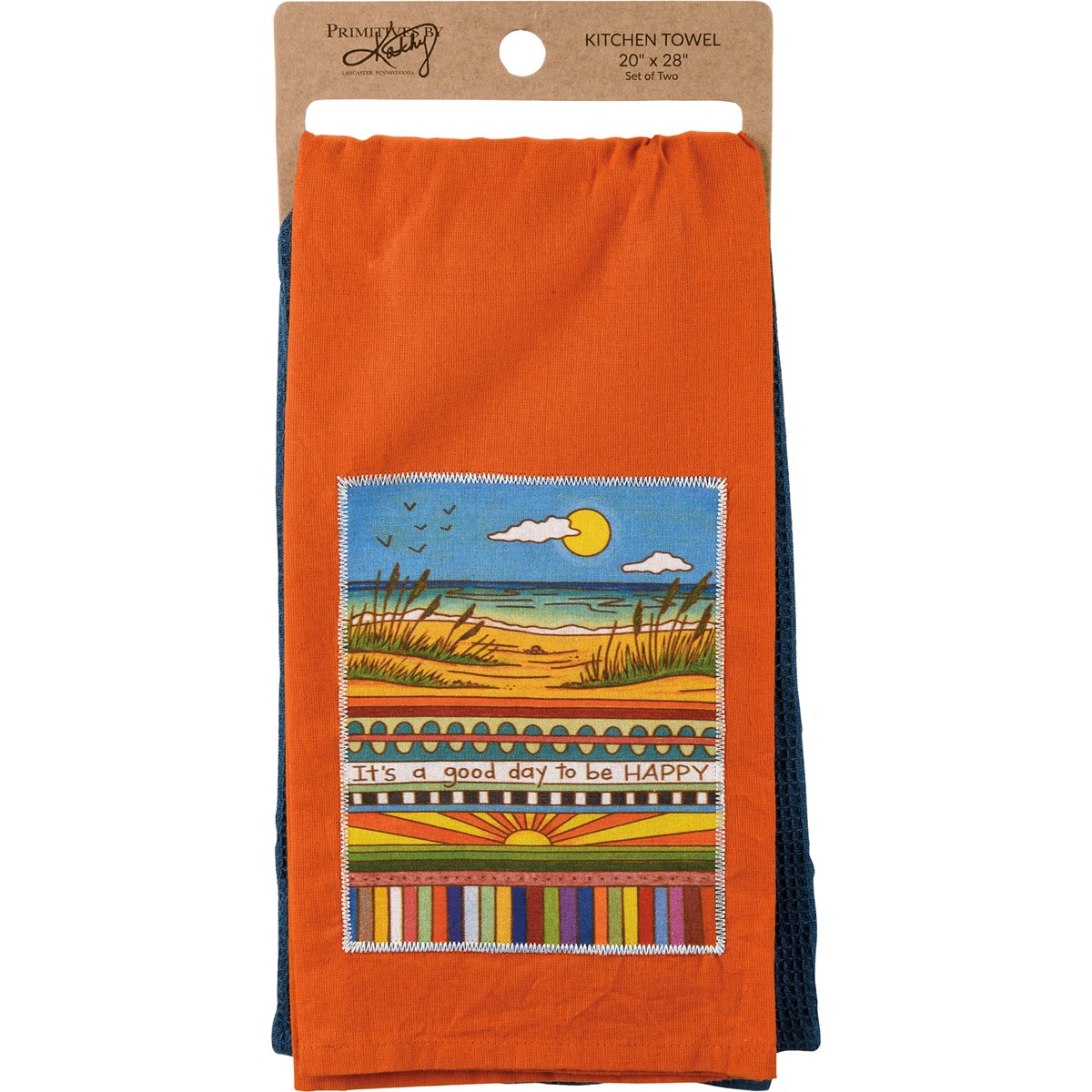 It's A Good Day To Be Happy Kitchen Towel Set - Cotton