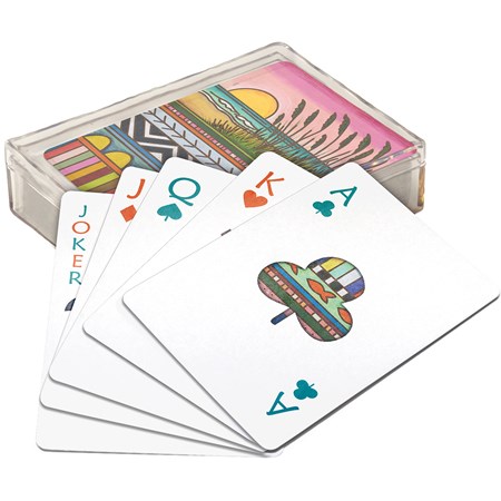 Playing Cards - Beach - 2.50" x 3.50" x 1" - Paper, Plastic