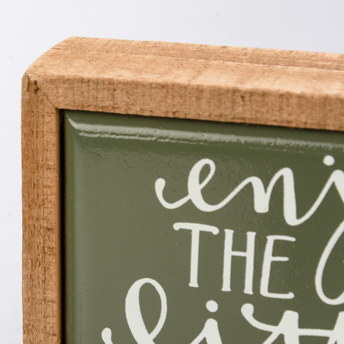 Enjoy The Little Things Box Sign Mini - Wood