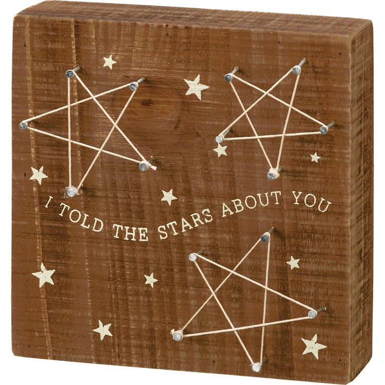 I Told The Stars About You String Art - Wood, Metal, String