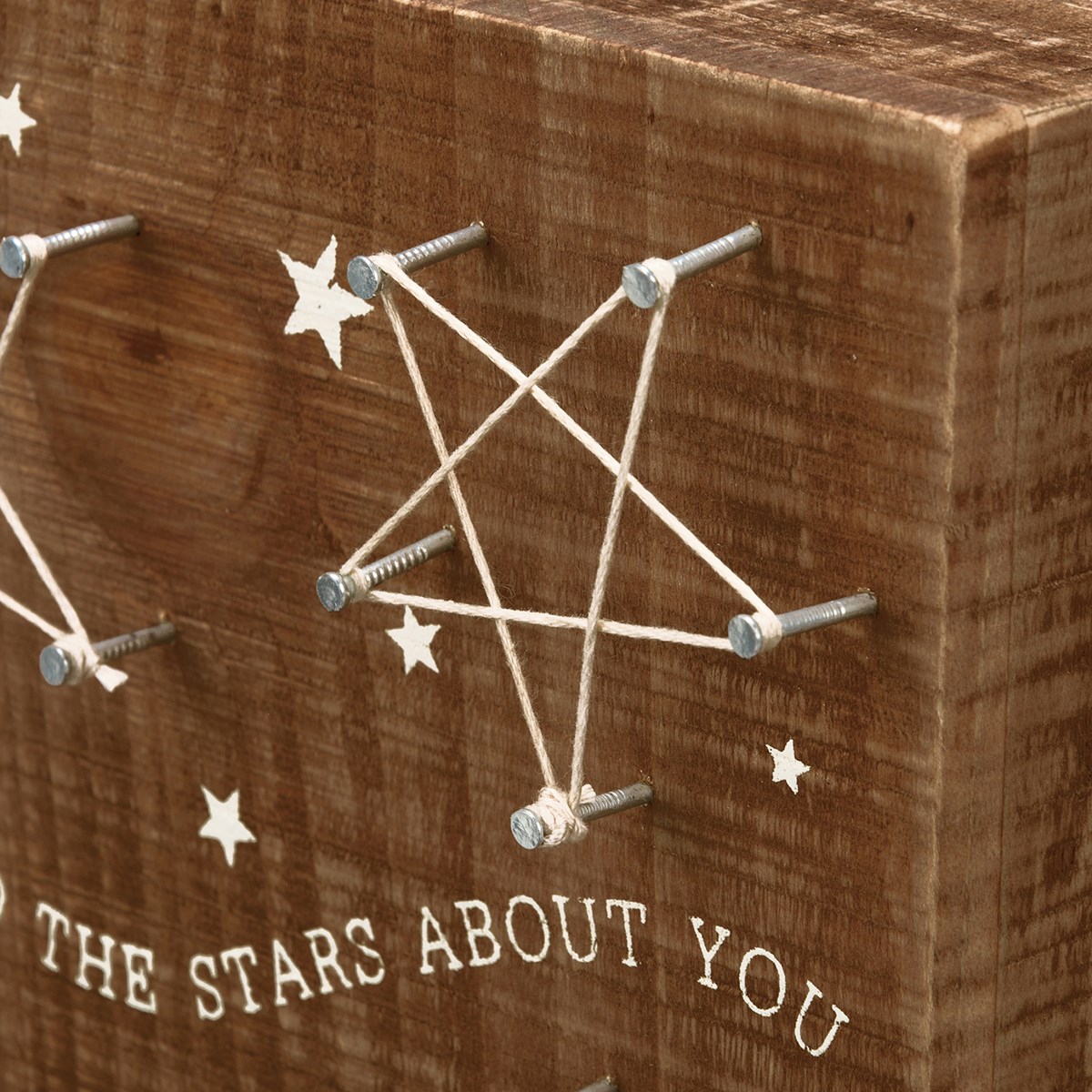 I Told The Stars About You String Art - Wood, Metal, String