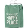 The Beach Is My Happy Place Kitchen Towel - Cotton