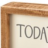 Today I Choose Joy Inset Box Sign - Wood, Felt