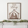 True Story Inset Box Sign - Wood, Mica