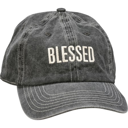 Baseball Cap - Blessed - One Size Fits Most - Cotton, Metal