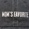 Baseball Cap - Mom's Favorite - One Size Fits Most - Cotton, Metal