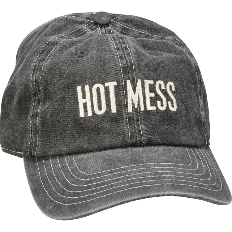 Baseball Cap - Hot Mess - One Size Fits Most - Cotton, Metal