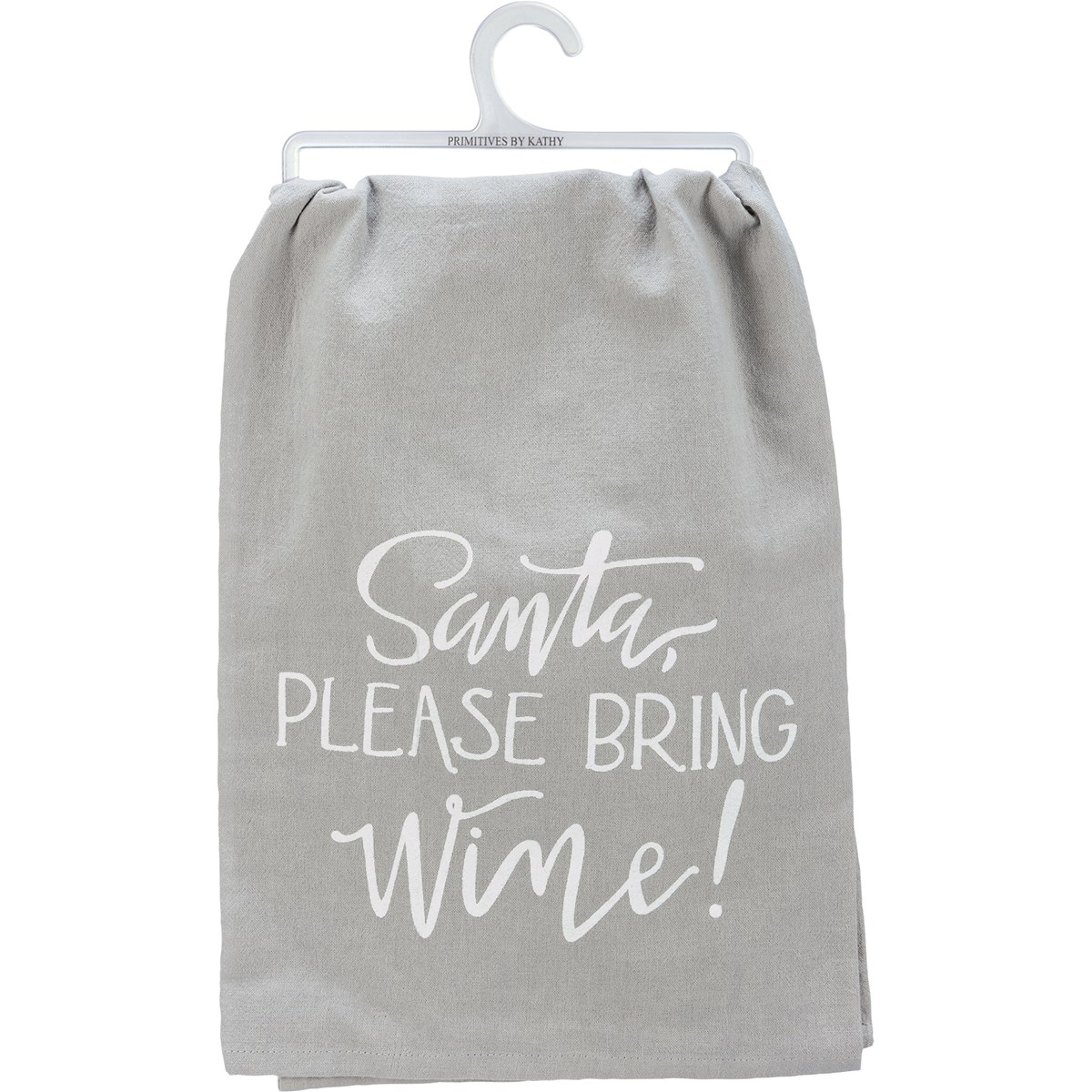 Santa Please Bring Wine Kitchen Towel - Cotton