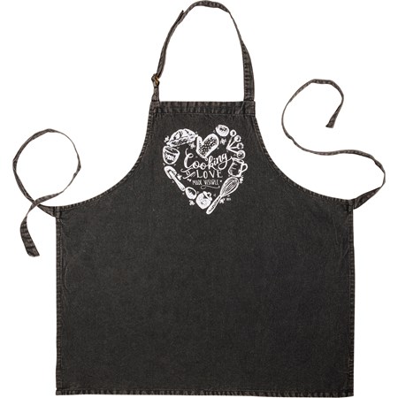 Cooking Is Love Made Visible Apron - Cotton, Metal