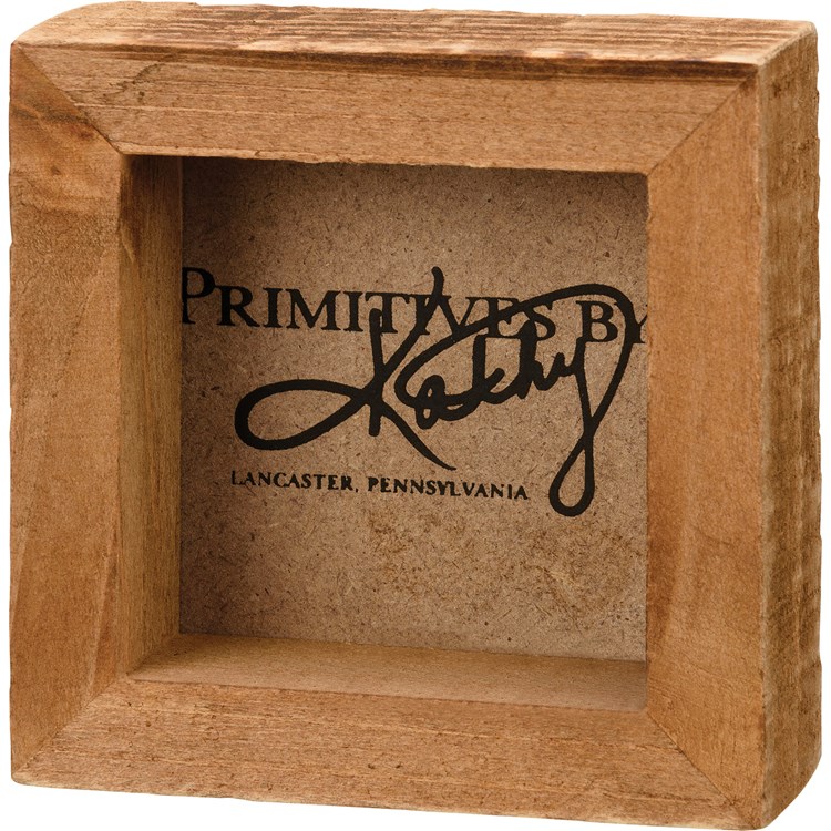 Warm & Cozy Box Sign Mini - Wood