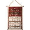 Beginning To Look Like Christmas Wall Countdown - Canvas, Cotton, Metal, Wood