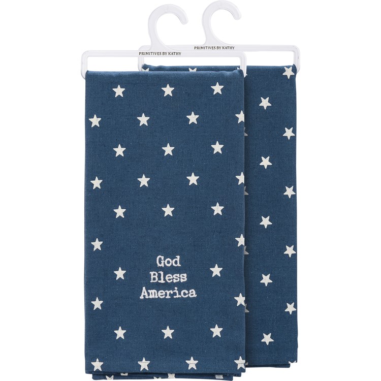 God Bless America Kitchen Towel - Cotton, Linen