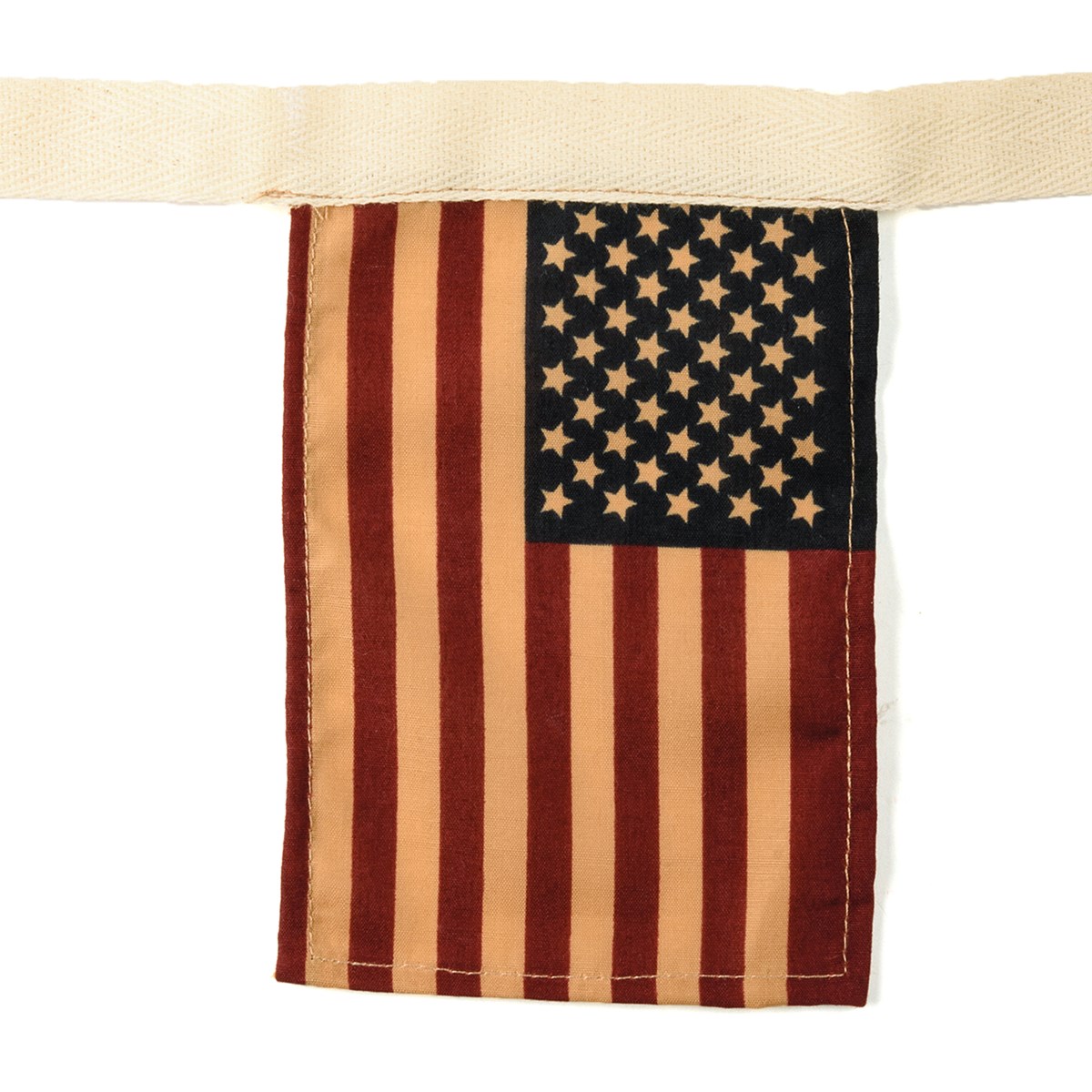 Garland Sm - Primitive Flag - 108" x 5.50" - Cotton