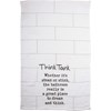 Hand Towel - Think Tank - 16" x 28" - Cotton, Terrycloth
