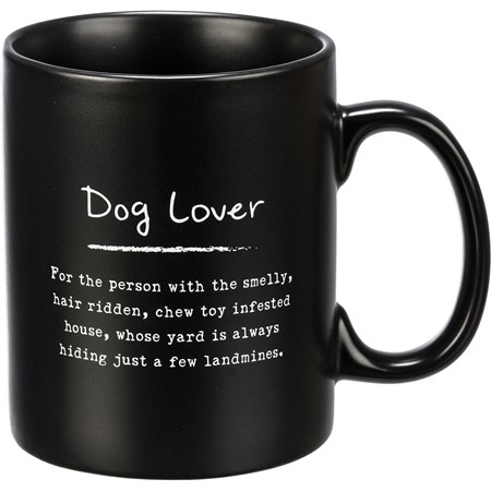 Mug - Dog Lover - 20 oz., 5.25" x 3.50" x 4.50" - Stoneware