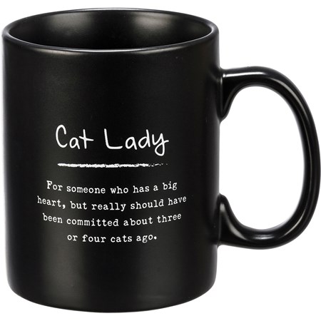 Mug - Cat Lady - 20 oz. - Stoneware
